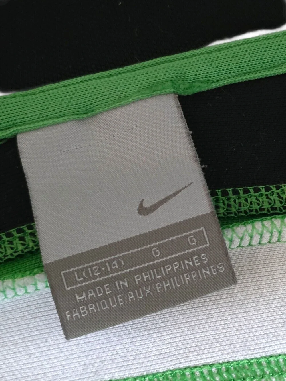 Nike Y2K Green Track Jacket Hoodie Full Zip Large Retro Athletic Sportswear